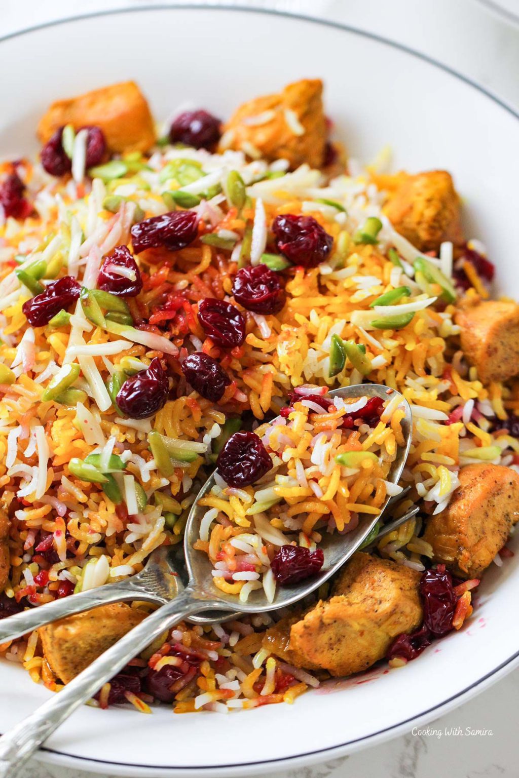 Albaloo Polo Recipe (Persian Sour Cherry Rice)